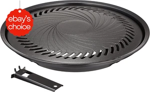 Large BBQ Grill Plate Non-Stick Durable Outdoor Barbecue Cooking Tray - Picture 1 of 12