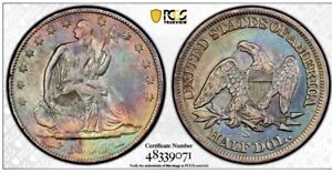 1855-s Seated Liberty Half Dollar, PCGS VF Series Key, Rare Issue in Any Grade