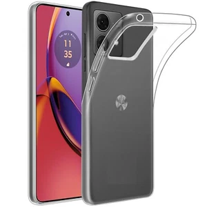 COVER TRASPARENTE Per MOTOROLA MOTO G84 CUSTODIA MORBIDA SILICONE TPU ULTRA SLIM - Zdjęcie 1 z 10