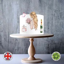 Woman, lady, girl edible cake topper ICING / WAFER