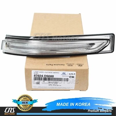 GENUINE Side Mirror Signal Repeater Lamp RIGHT for 17-19 Kia Sportage 87624D9000 - Изображение 1 из 4