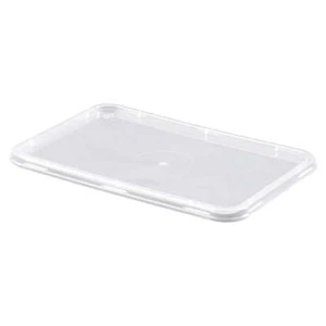LIDS RECTANGLE PLASTIC COMMON 500-1000ML MICROWAVABLE CATERERS CHOICE - Picture 1 of 1