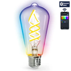 Intelligente Bluetooth Mesh-Glühbirne ST64 4.9W RGBW - Bild 1 von 7