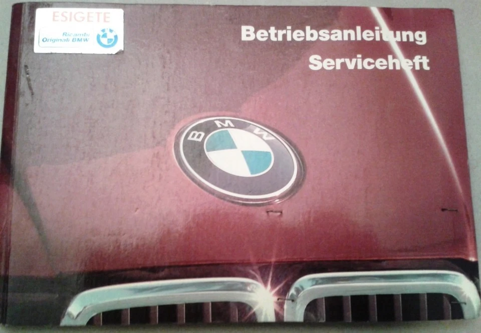 Libretto uso manutenzione BMW E30: 316 318i 320i 325i - Edizione tedesca - Immagine 1 di 1