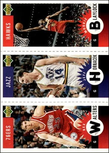 1996 Collector's Choice #M2 M84 M63 Walters Hornacek Blaylock Hawks Jazz 76ers - Picture 1 of 2