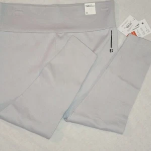 Leggings 1X grau Mid Rise nahtlos feuchtigkeitsableitend 7/8 Kompressionshose neu - Bild 1 von 8
