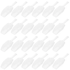 24 Pieces Multi-Purpose Kitchen Scoops Ice Scoop Bath Scoops Clear Food Candy... - Picture 1 of 7