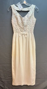 Abito da cocktail vintage SABA JRS Cali senza maniche anni 50 paillettes metà secolo moderno - Foto 1 di 5