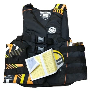 Sea-Doo OEM, Men's Large Black Marine Vibe PFD Safety Vest, 2858100912 - Picture 1 of 12