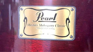 Pearl Masters Mahogany Classic Tom Drum 13"x9" Black Hardware - Picture 1 of 4