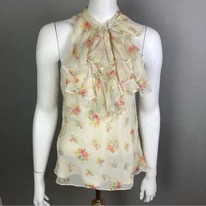Ralph Lauren Rugby blouse top size 10 prairie ditsy floral secretary bow NWT - Picture 1 of 14