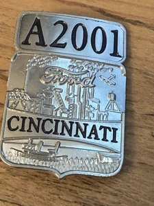 Vintage Ford Employee Badge for the Cincinnati Plant # 2001 - Picture 1 of 2