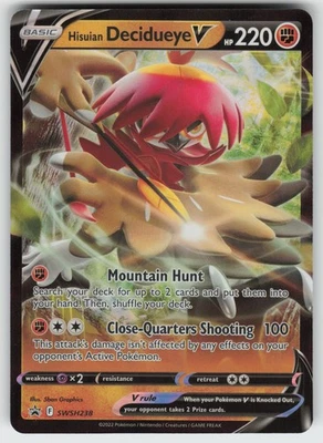 Hisuian Decidueye V - Promo SWSH: Sword & Shield Promo Cards SWSH238 Pokemon - Image 1 of 2