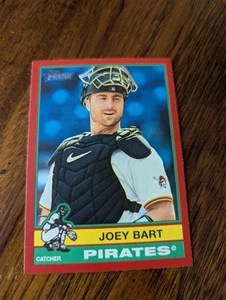 2025 Topps Heritage Joey Bart #449 Red Border Pirates High Numbered - Picture 1 of 3
