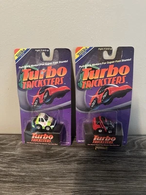 2 Trucksters Turbo Vintage Años 80 Mitsubishi 38 Rojo Negro Nissan Verde Nuevo En Caja Foto 1 de 4