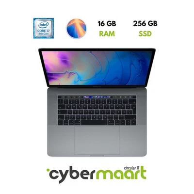 Apple MacBook Pro 15" 2018 - Intel Core i7-8750H @2.20GHz - 16 GB - 256 GB SSD - Immagine 1 di 2