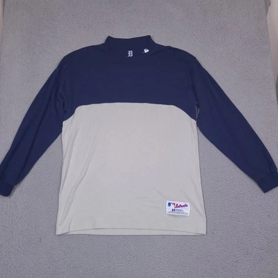 Vintage Detroit Tigers Shirt Mens XXL Blue Gray MLB Baseball Long Sleeve Russell - Image 1 of 4