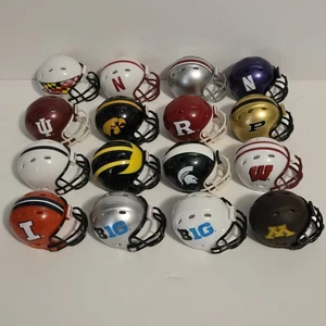Big 10 Conference Mini Helme Riddell 2" Pocket Pro Speed Set Lot 2015 GUC - Bild 1 von 11