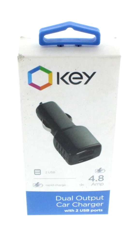 Key Dual Output Car Charger - Image 1 of 2