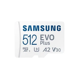 Carte mémoire MicroSD Samsung EVO Plus 512 Go (2024) + adaptateur SD. - Photo 1 sur 5