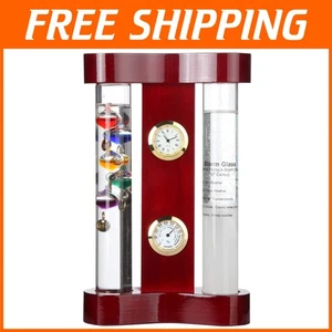 Analog Weather Station with Galileo Thermometer - Picture 1 of 9