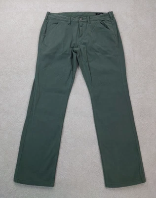 Bonobos Green Chino Straight Fit Casual Pant Trousers Men's 34x29 Actual - Image 1 of 4