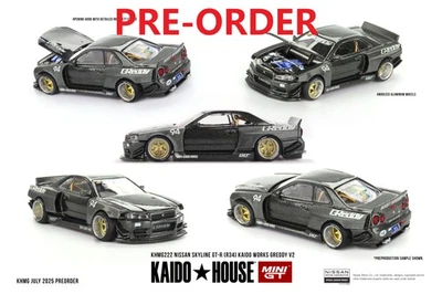 (Pre-order) Kaidohouse x MINI GT Nissan Skyline GT-R (R34) Kaido Works GReddy V2