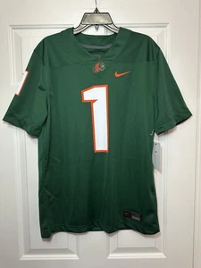 Camiseta de fútbol americano local talla M Nike FAMU Florida A&M Rattlers verde para hombre #1 NUEVA - Imagen 1 de 4
