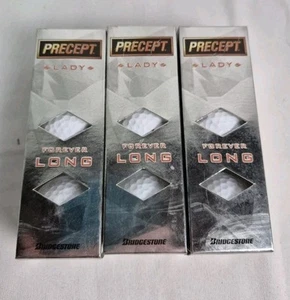 Neu im Paket 9 Bälle Bridgestone Precept Mc Lady’s Golfbälle Forever Long - Bild 1 von 5