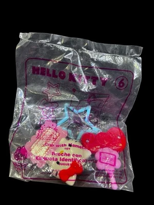 2018 Hello Kitty Sanrio McDonald's Toy Happy Meal NEW Clip W Name Tag #6 Collect - Image 1 of 4