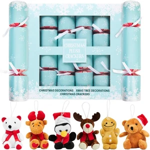 No-Snap Weihnachtsknacker 6er Pack mit Mini Soft Dekor Akzente, Party Hüte &... - Bild 1 von 6
