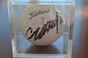 COLIN MONTGOMERIE Autographed Signed Golf Ball with Display Case - Picture 1 of 1