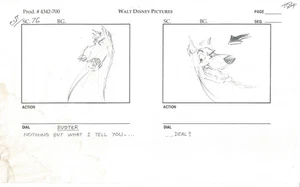 Lady and the TRAMP 2 Disney Production SB Drawing Animators Estate 2001 ws1 - Bild 1 von 1