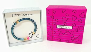 Pencil Bracelet Betsey Johnson teacher secretary author present glitter teal - Picture 1 of 14