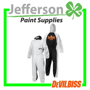 Devilbiss Clean Reusable / Washable Spray Suit Coveralls Nylon 1 Piece - Picture 1 of 25