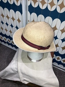 Vintage Burgess Hats Genuine Panama England Size 7.1/2 - Picture 1 of 7