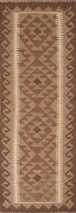 Southwestern Style Geometric Kilim Oriental Runner Rug 2x7 ft Flat-weave - Picture 1 of 10