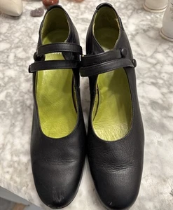 CAMPER Helena Original Made In Hungary Black Double Strapped 2” Heel Shoe 37 - Picture 1 of 9
