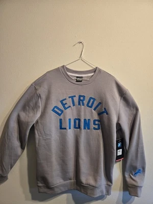 Moletom masculino NFL médio Detroit Lions Crew mistura de algodão - Imagem 1 de 4