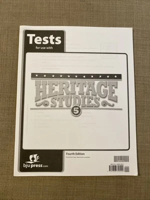 BJU Press - Heritage Studies 5 Tests (4th edition) 500389 - Image 1 of 4