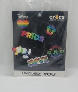 Crocs Authentic Jibbitz Charms 5 Stck. Disney Micky Mouse Pride Pack Love Rainbow - Bild 1 von 4