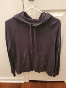 Faherty Sunwashed Slub Hoodie in Schwarz, Damen Gr. Small Bio-Baumwolle - Bild 1 von 3