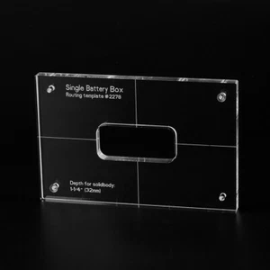 Plantilla de enrutamiento de caja de batería única de acrílico Musiclily Pro CNC para bajo guitarra - Imagen 1 de 3