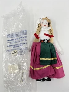 Vintage Porzellanpuppe Miss Puerto Rico Weihnachtsschmuck Haube 8 Zoll - Bild 1 von 9
