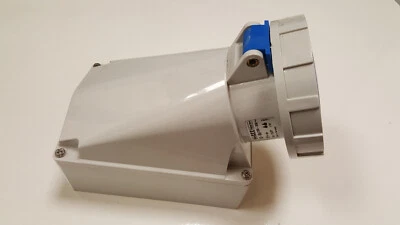 63 Amp Surface Outlet- 3-pin & pilot - Waterproof - Bals/CEENorm 1157-P  NEW - Image 1 of 3