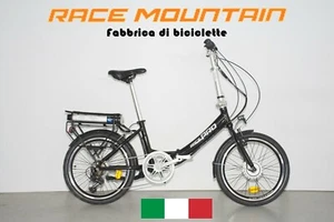 Bici eRACE Elettrica Pieghevole Alluminio, Shimano6V, Motore250W,Samsung60/80Km - Foto 1 di 9