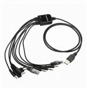 Cable de programación USB 8 en 1 para Motorola Kenwood ICOM BAOFENG HYT YAESU CH340 - Imagen 1 de 5