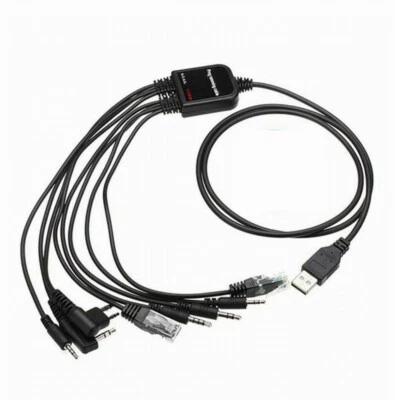 8 in 1 USB Programming Cable for Motorola Kenwood ICOM BAOFENG HYT YAESU CH340 - Image 1 of 4