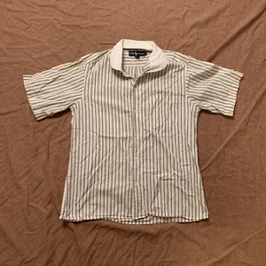 Womens Vintage Polo Ralph Lauren 100% Cotton Short Sleeve Button Up Shirt 10 - Picture 1 of 12