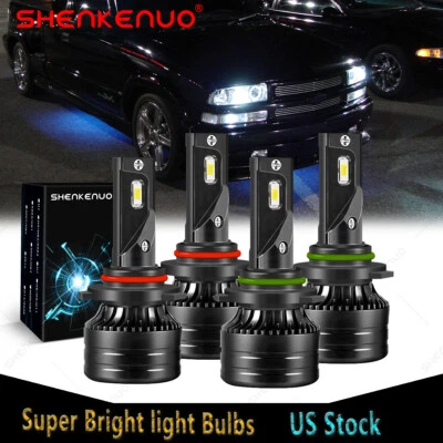 For Chevrolet S10 1998-2003 High Low Beam New 6000K LED Headlight Bulb Combo Kit - Image 1 of 4